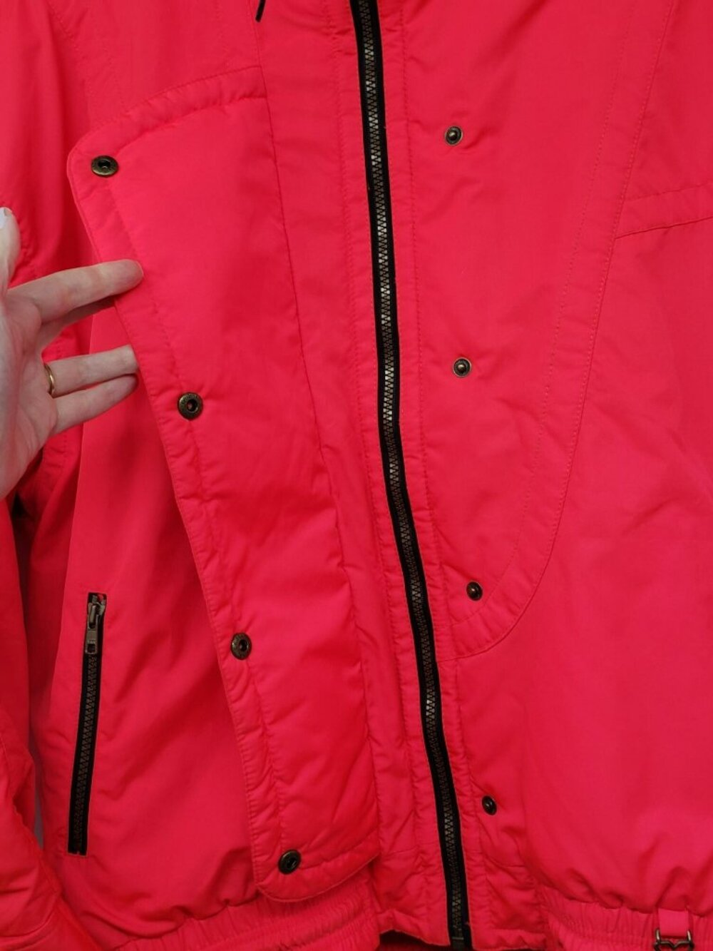 Obermeyer Vintage Neon Pink Red Ski Jacket Snowboard Loud Bright Womens 10 - Picture 15 of 16
